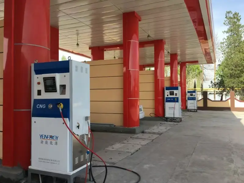 Колонка для сжатого природного газа, 2 рычага